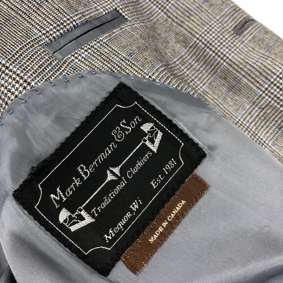 Peter Millar Gray Plaid Blazer - Picture 9 of 16